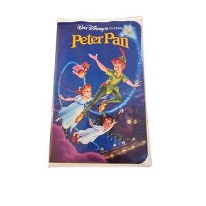 Peter Pan Walt Disney Masterpiece Clamshell VHS Vintage